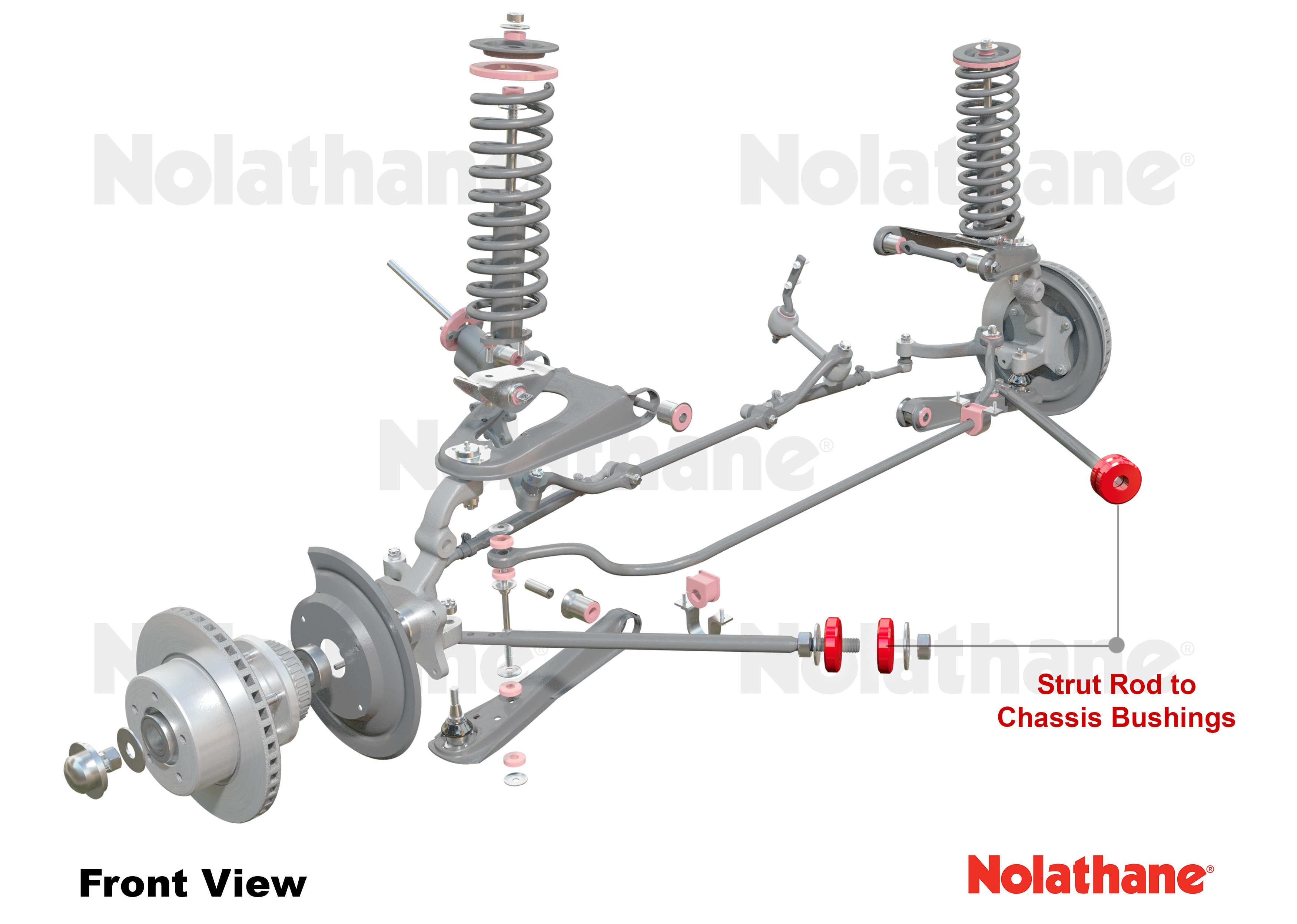Details about  / Nolathane Front Strut rod to chassis bushing