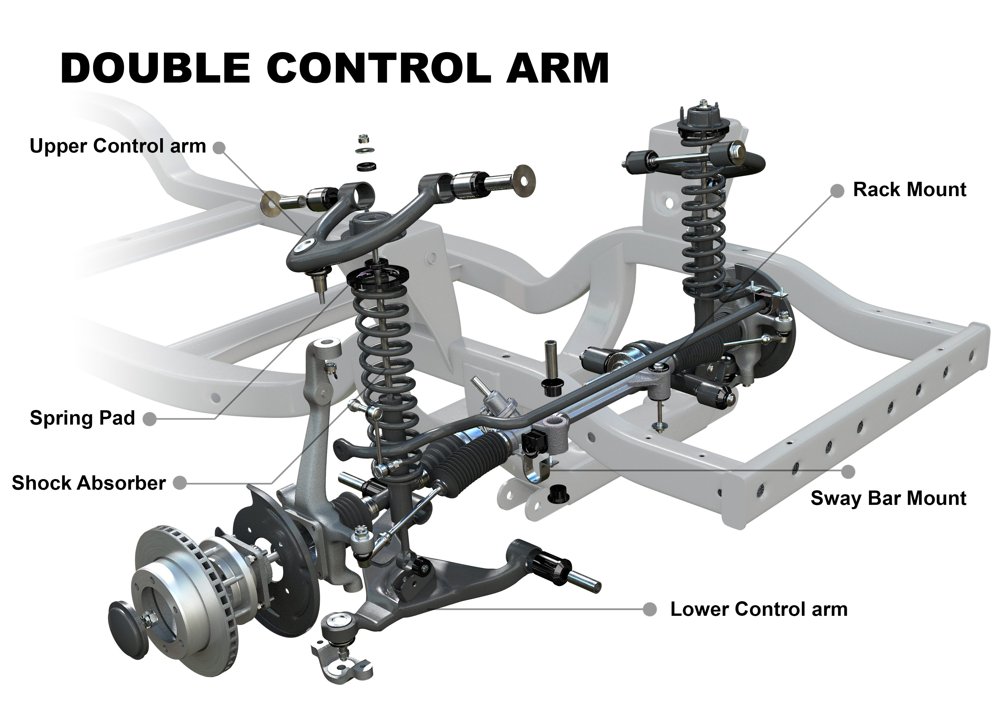 Nolathane Suspension Bushings suitable for TOYOTA HILUX GGN25R, KUN26R