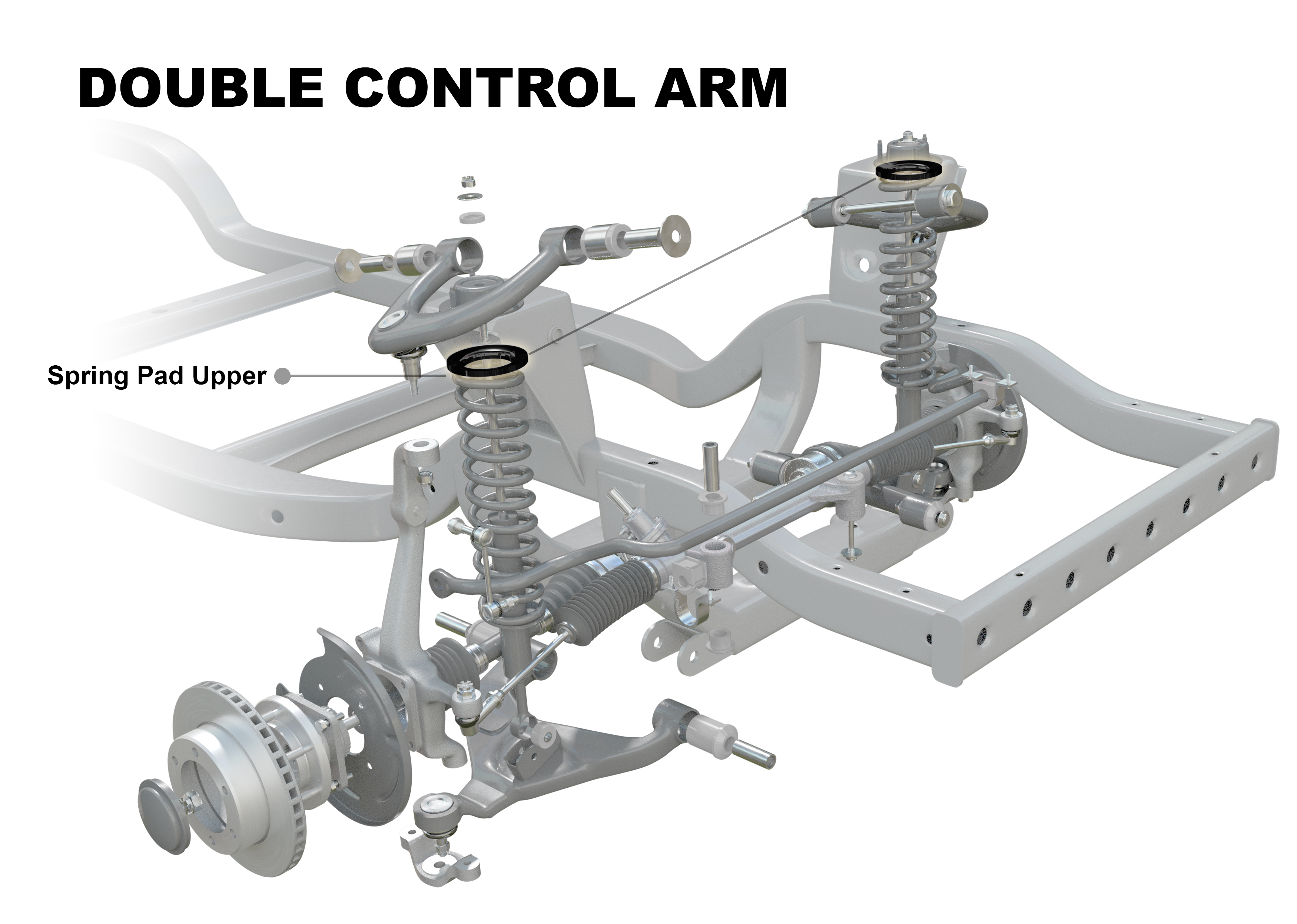 Nolathane 47419 Front Axle Coil Spring Pad Bushing Kit